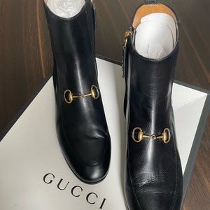 Gucci Jordaan black boots size 37. 5